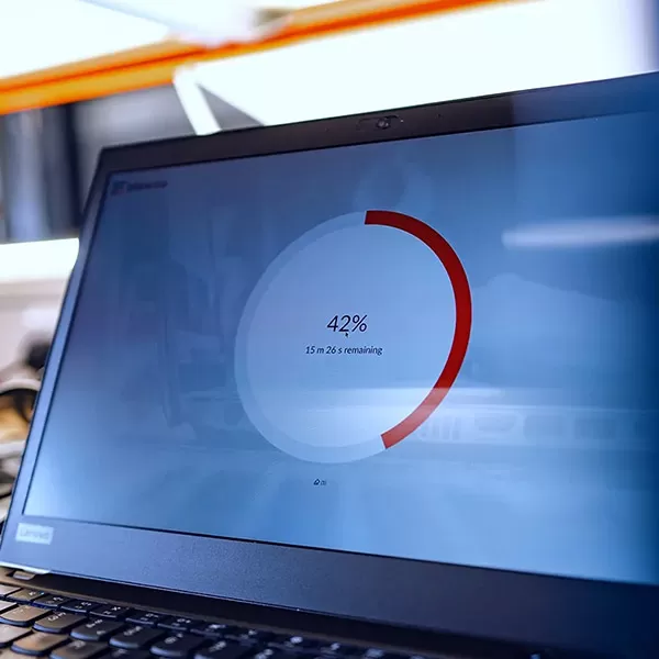 Date being removed from a laptop
