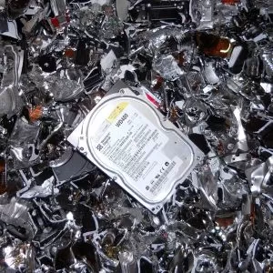 Shredded hard drives